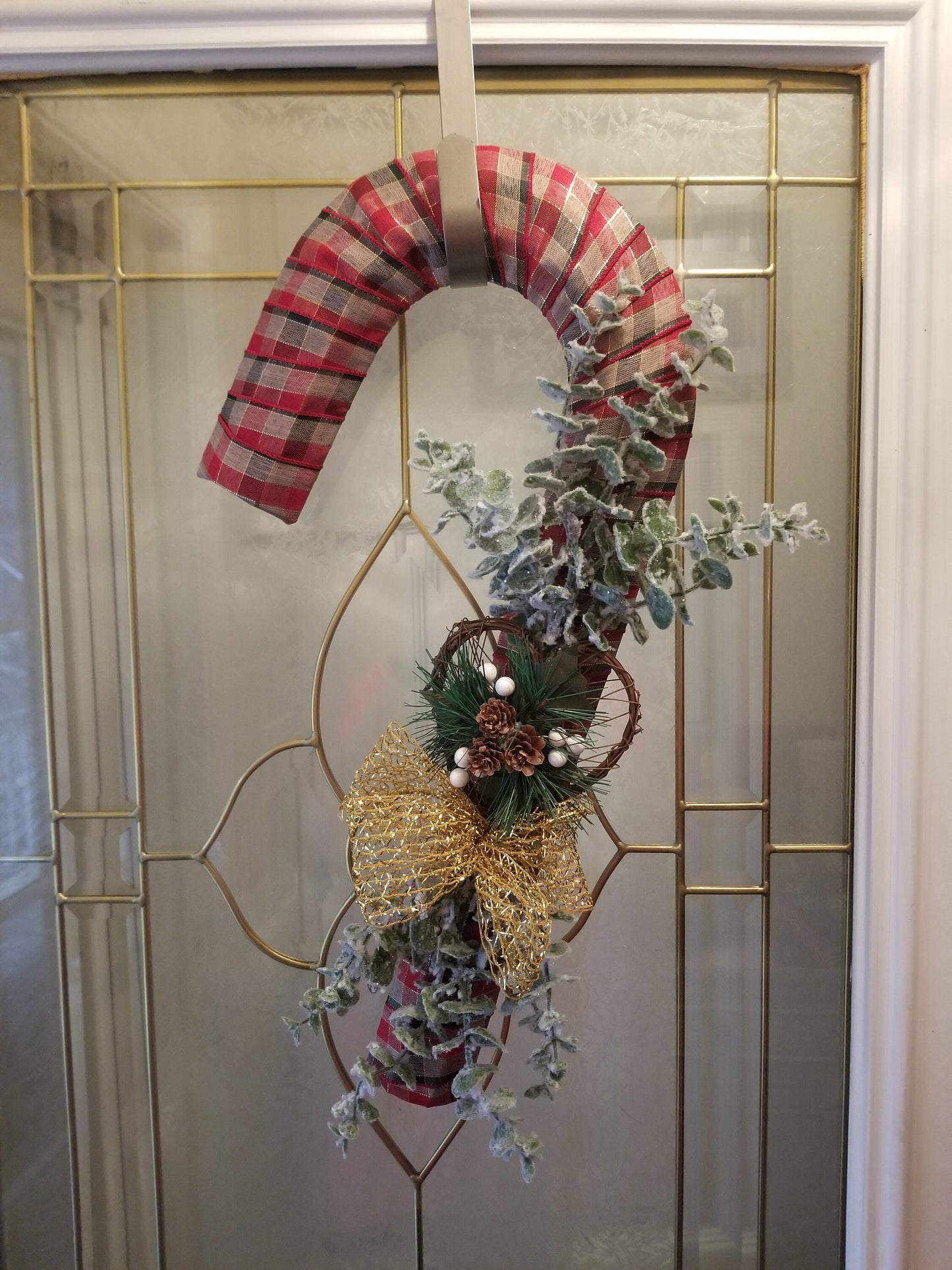 Plaid candy cane