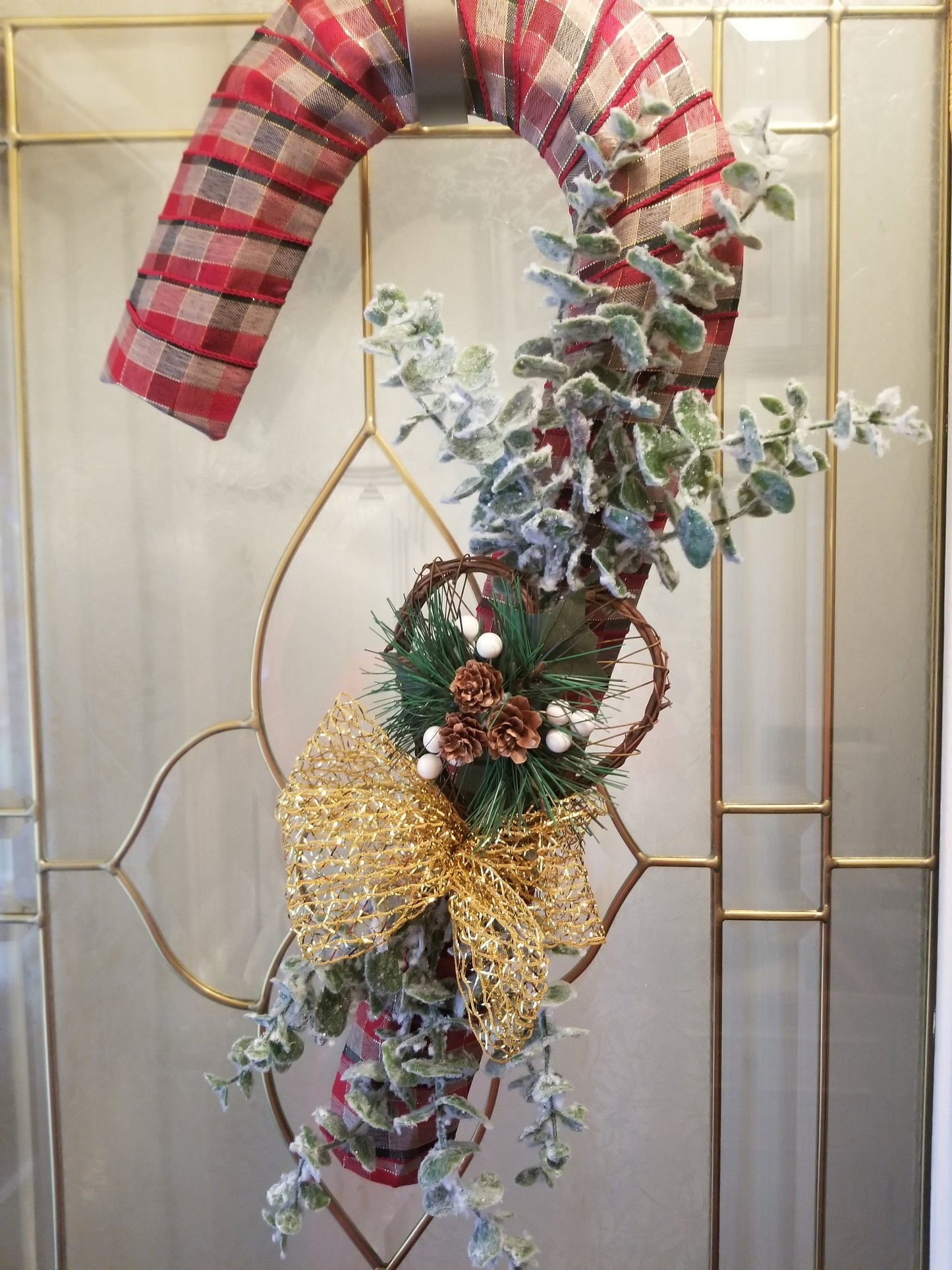 Plaid candy cane
